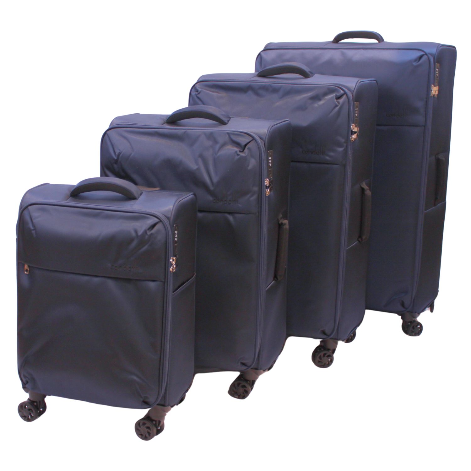 Condotti Stratos 4 Piece Suitcase Set Durable Spinner Luggage